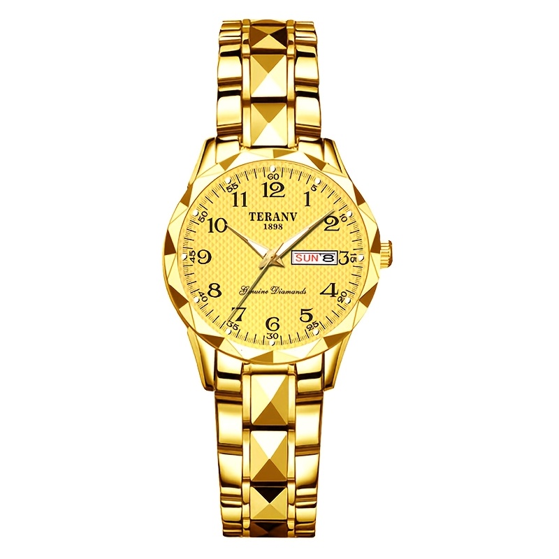 Rectangular Digital Dial Alloy Watch with Women's Strap